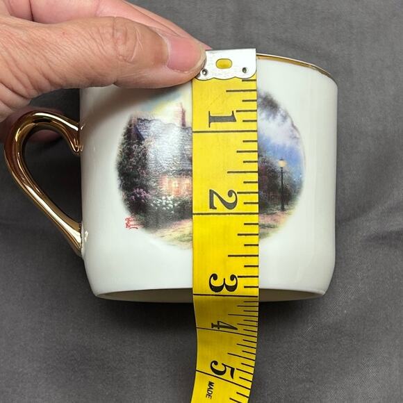 Thomas Kinkade Painter of Light Moonlight Cottage Cup - Picture 8 of 9